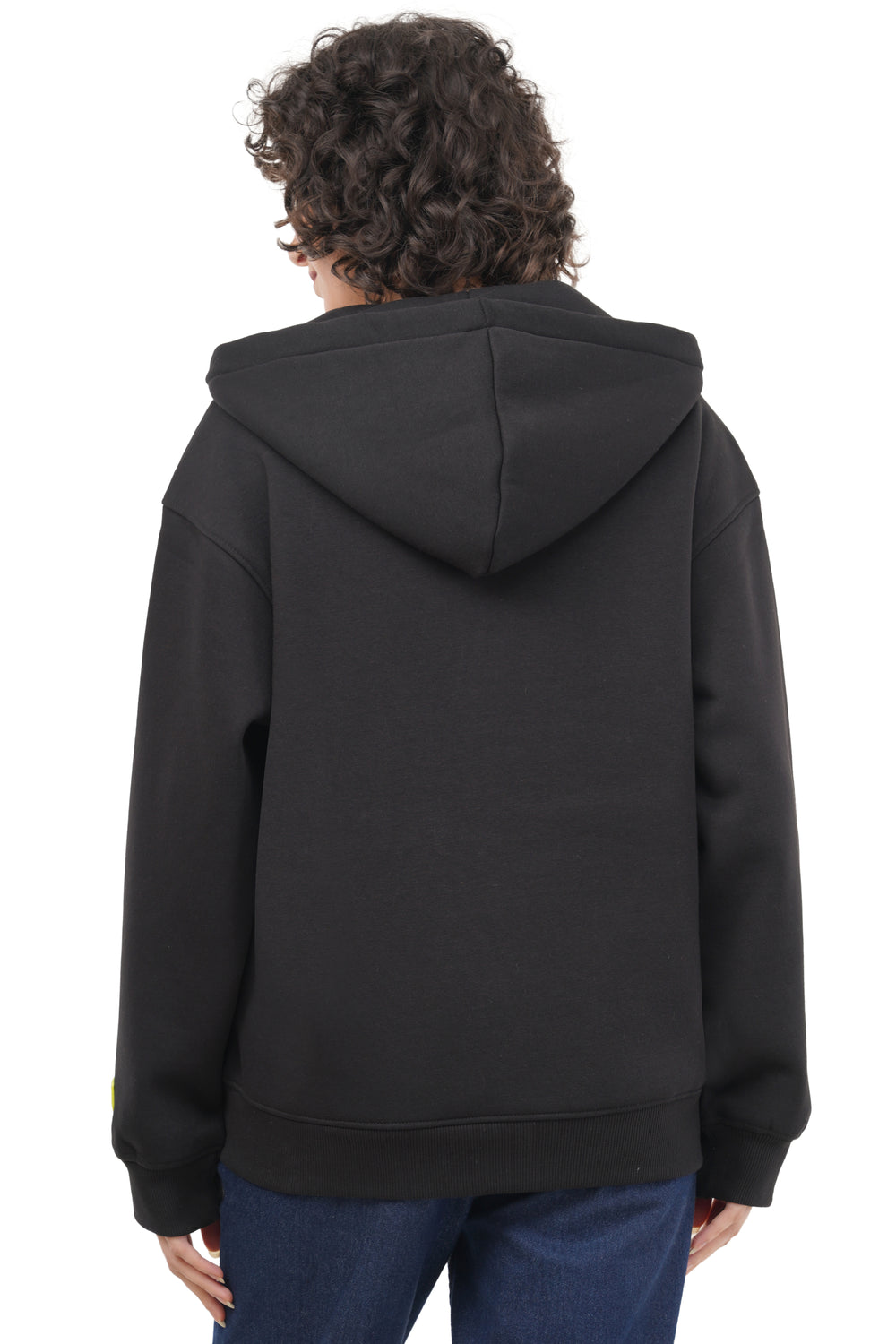OVERSIZED BLACK ZIP HOODIE WOMEN