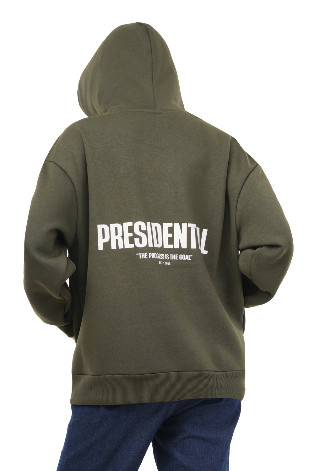 OVERSIZED OLIVE GREEN HOODIE WOMEN