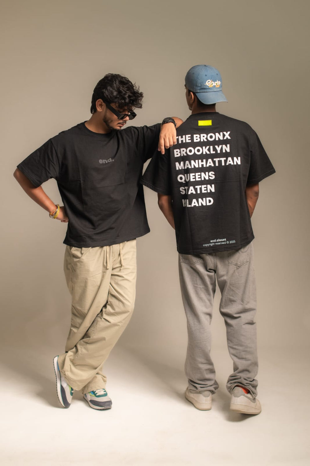 Men’s Boxy Fit Oversized T-Shirt – Black