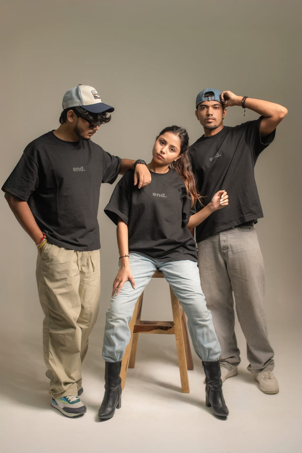 Men’s Boxy Fit Oversized T-Shirt – Black