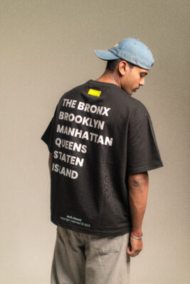 MEN OVERSIZE HEAVY T SHIRT BLACK