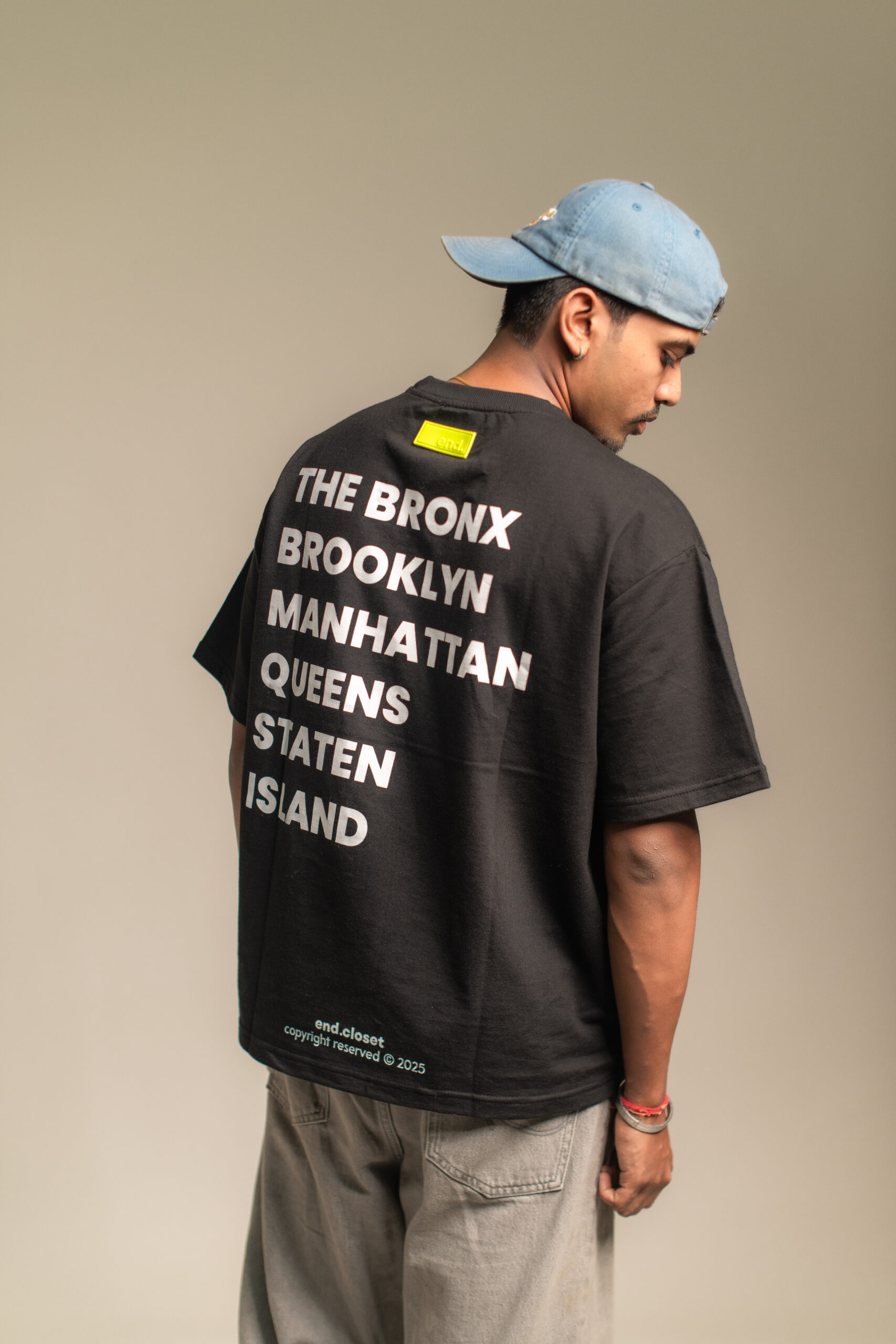 MEN OVERSIZE HEAVY T SHIRT BLACK