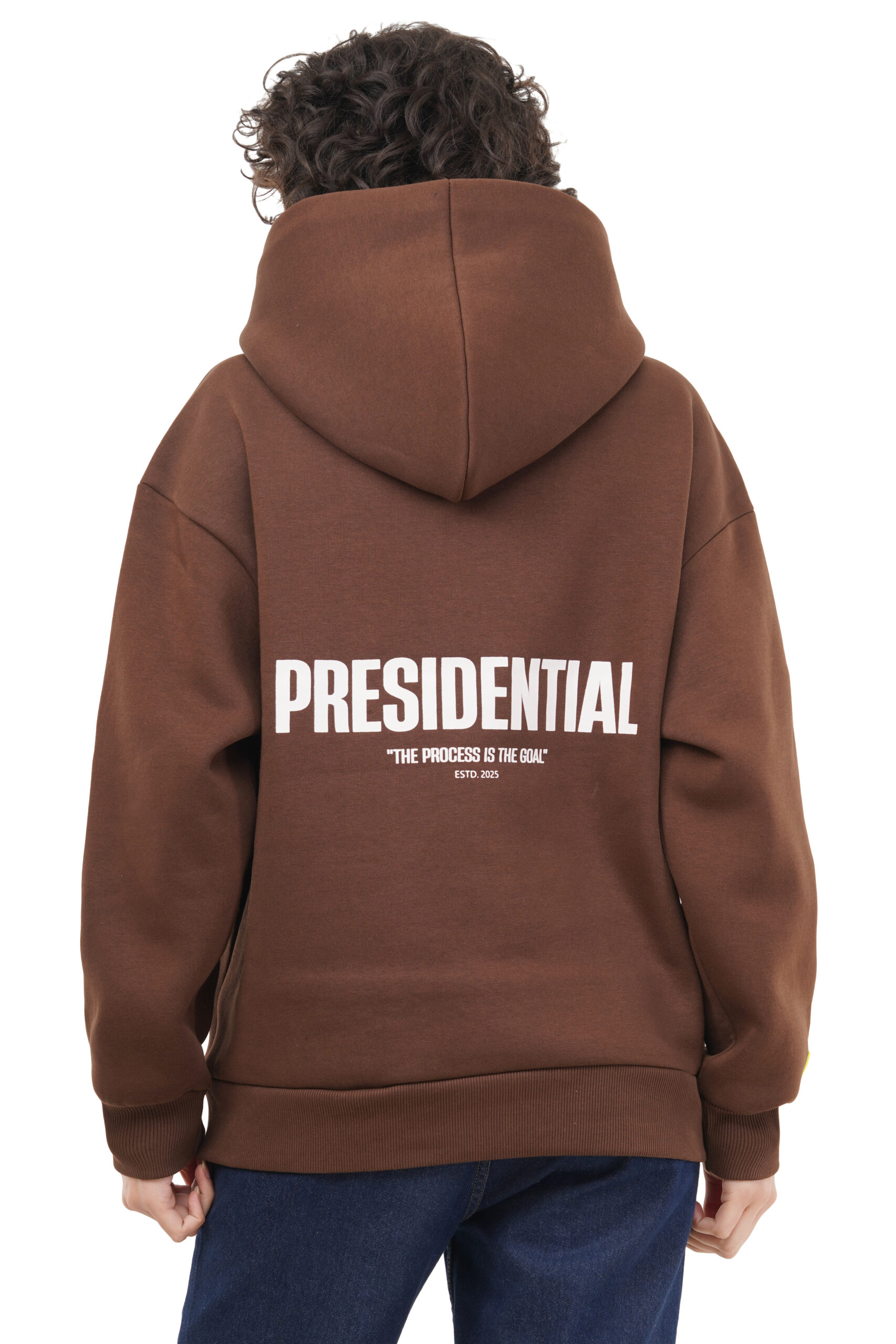 OVERSIZED OLD BROWM HOODIE WOMEN - Image 3