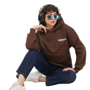 OVERSIZED OLD BROWM HOODIE WOMEN